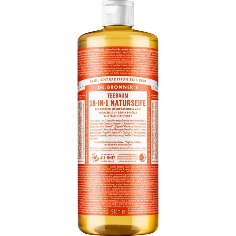 DR.BRONNERS 18in1 NATURSEIFE flüssig Teebaum