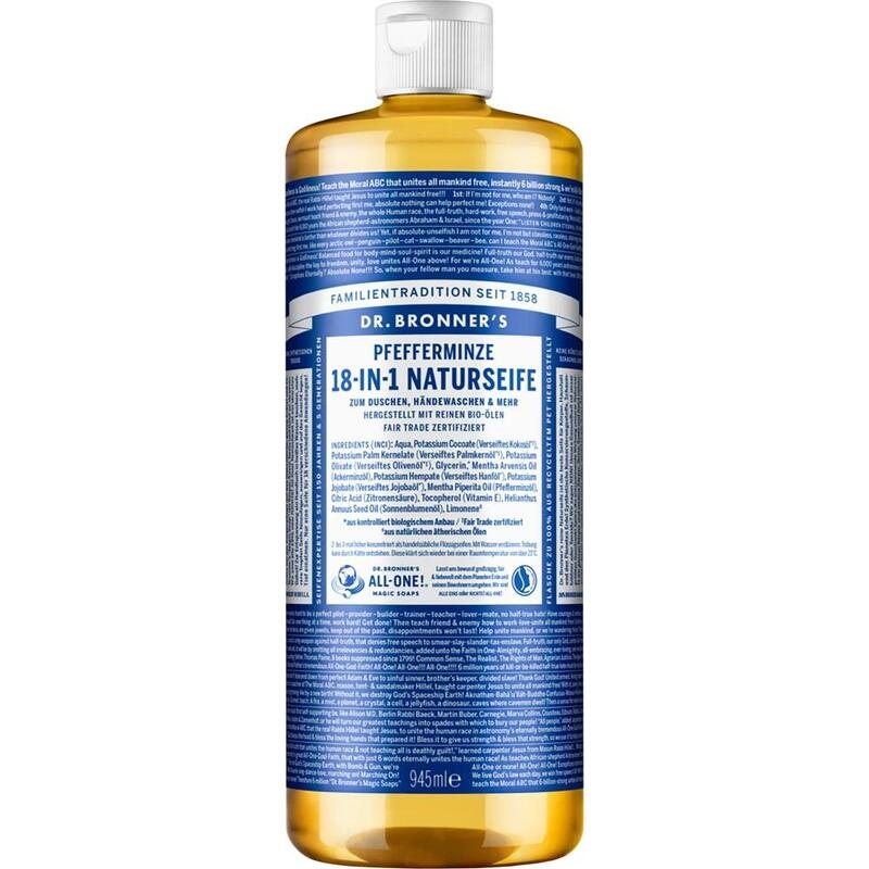 DR.BRONNERS 18in1 NATURSEIFE flüssig Pfefferminze