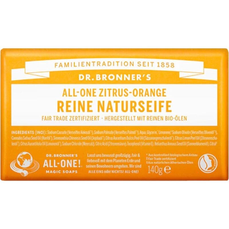 DR.BRONNERS reine NATURSEIFE Zitrus-Orange
