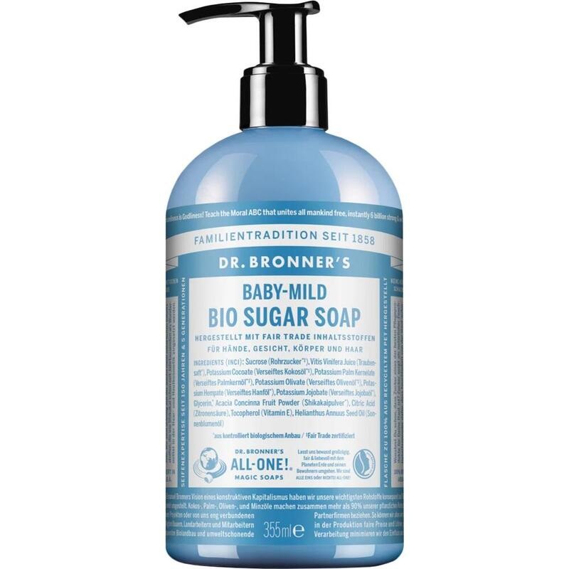 DR.BRONNERS BIO SUGAR SOAP flüss.Baby-Mild o.Duft