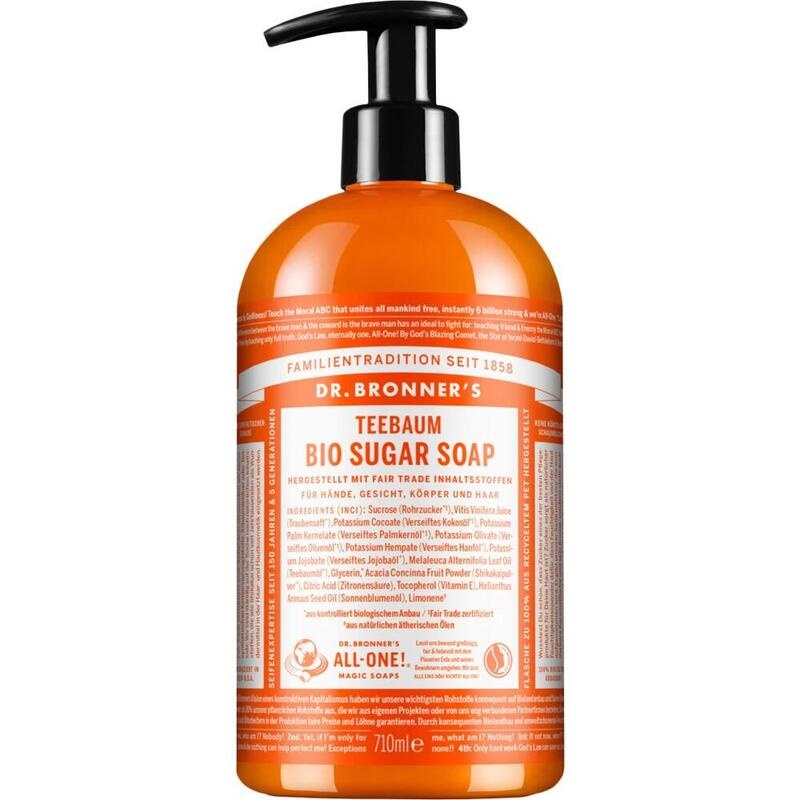 DR.BRONNERS BIO SUGAR SOAP flüssig Teebaum
