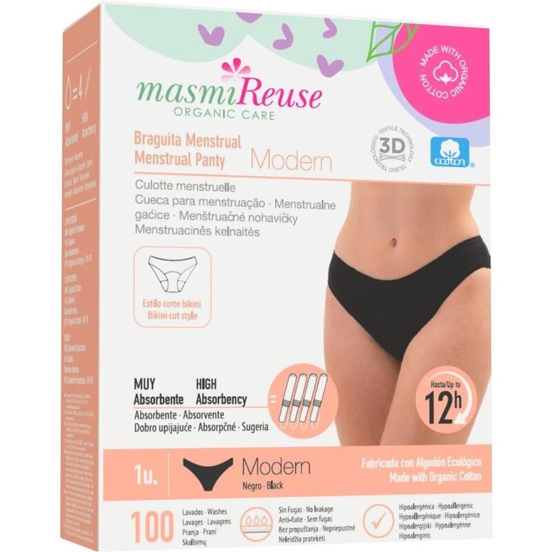 BIO PERIODENSLIP Modern Gr.L Bio Baumwolle MASMI