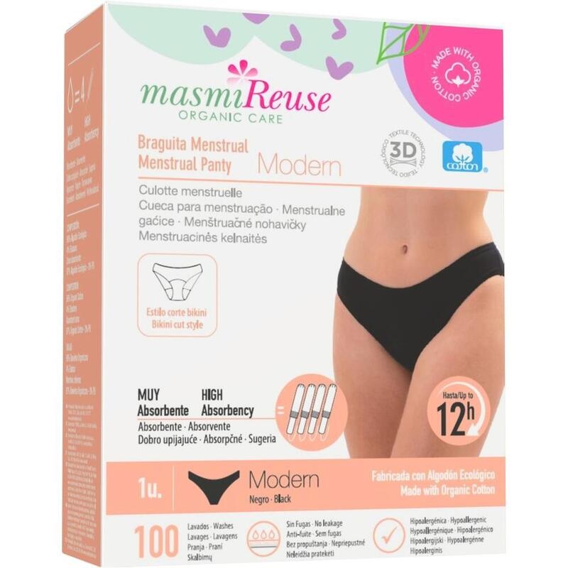 BIO PERIODENSLIP Modern Gr.XL Bio Baumwolle MASMI