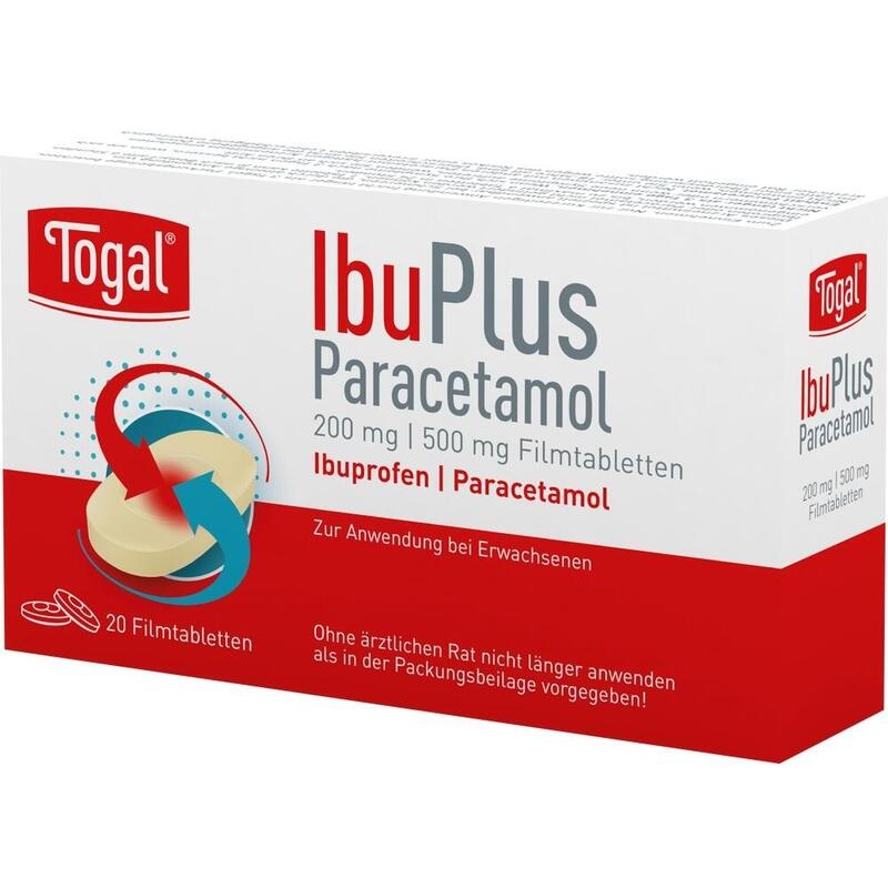 Togal IbuPlus Paracetamol 200/500 mg – Kombi bei starken Schmerzen
