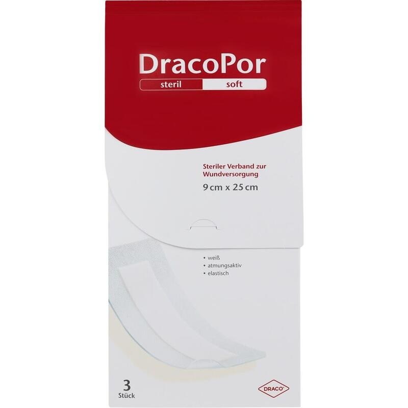 DRACOPOR Wundverband 9x25 cm steril