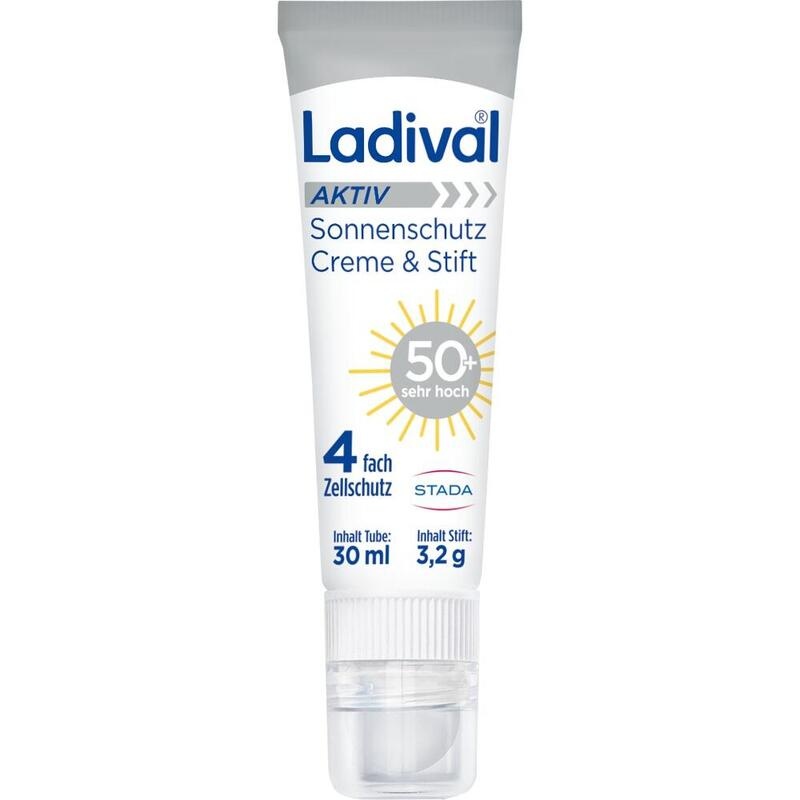 Ladival Aktiv Sonnenschutz Creme & Stift LSF 50+ - schweiß & wasserfest