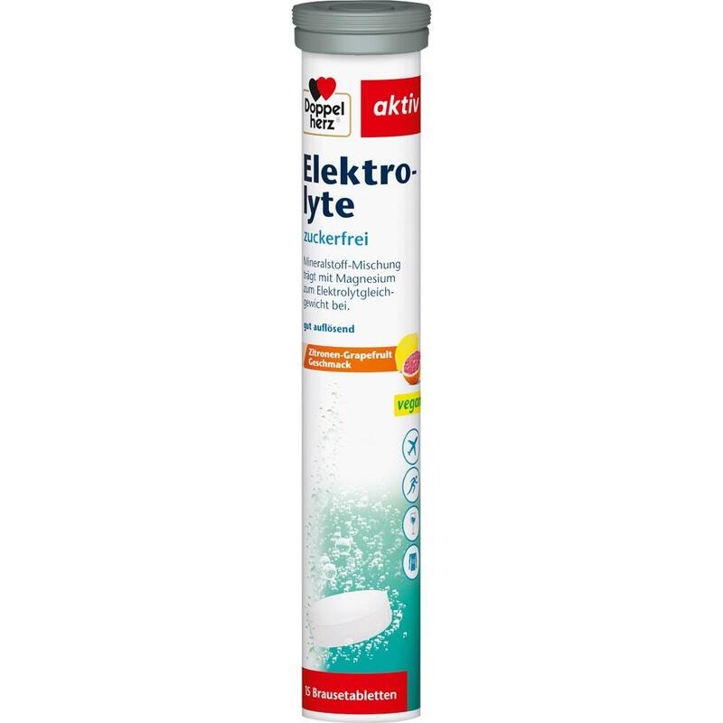 DOPPELHERZ Elektrolyte zuckerfrei Brausetabletten