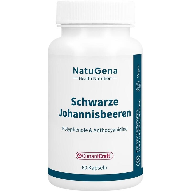 SCHWARZE JOHANNISBEER 500 mg+Polyphenole veg.Kps