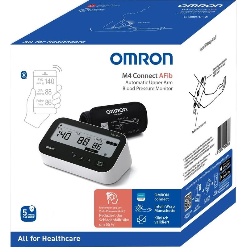 OMRON M4 Connect AFib Oberarm Blutdruckmessgerät