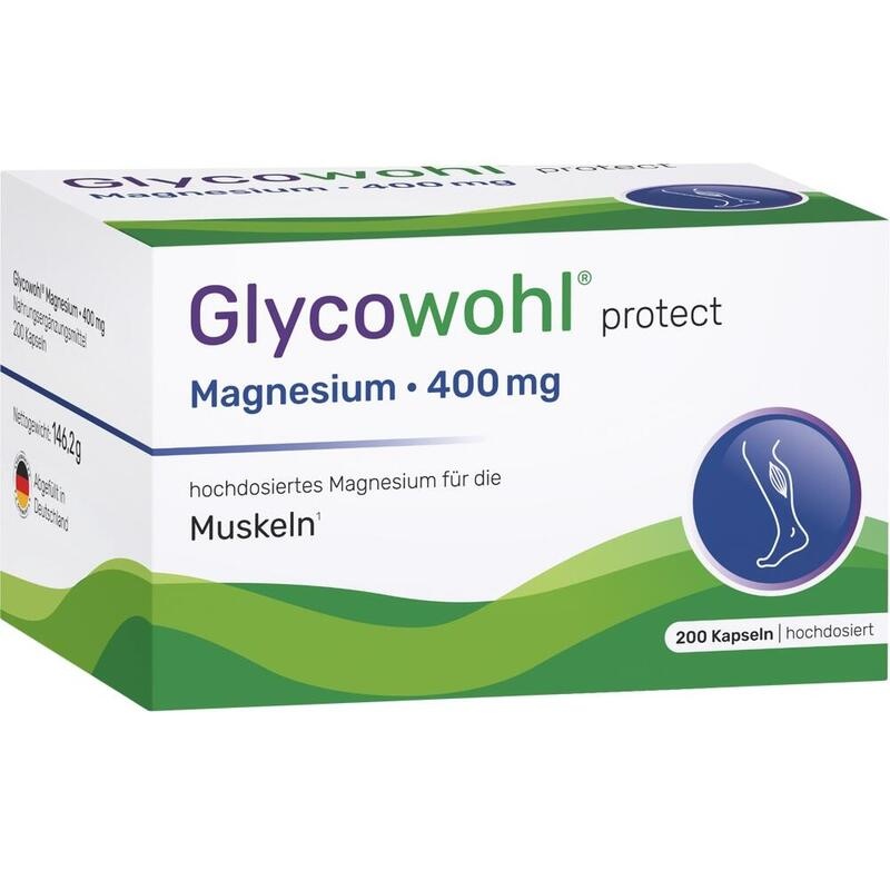 GLYCOWOHL Magnesium 400 mg hochdosiert vegan Kaps.