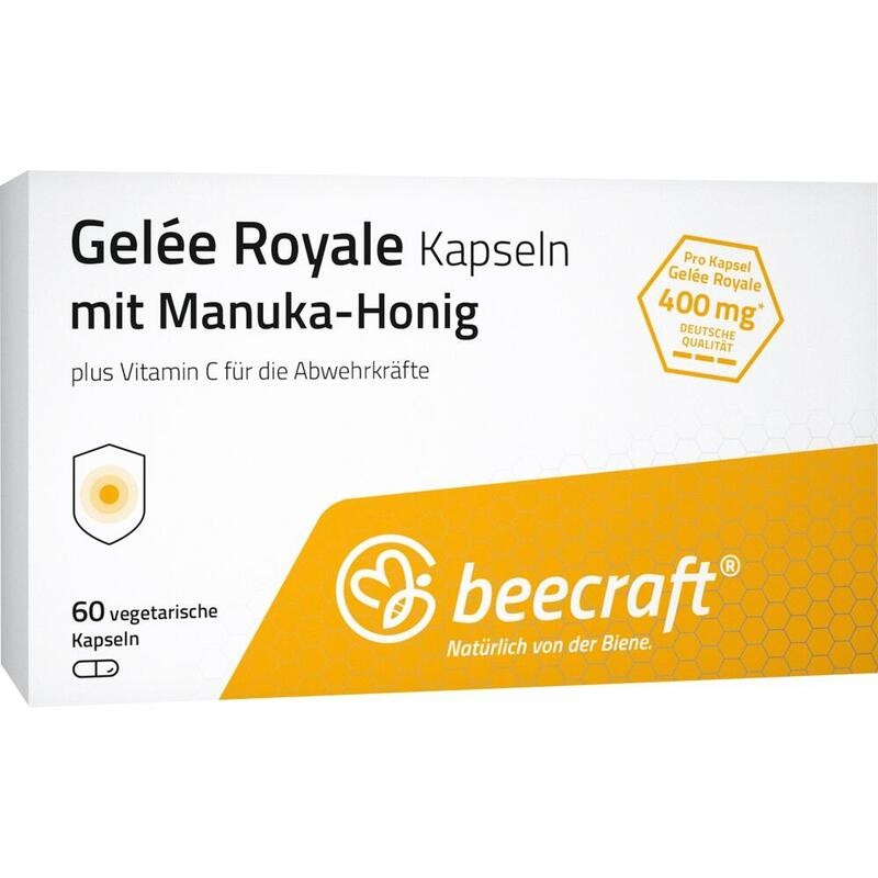 BEECRAFT Gelee Royale Kapseln mit Manuka-Honig