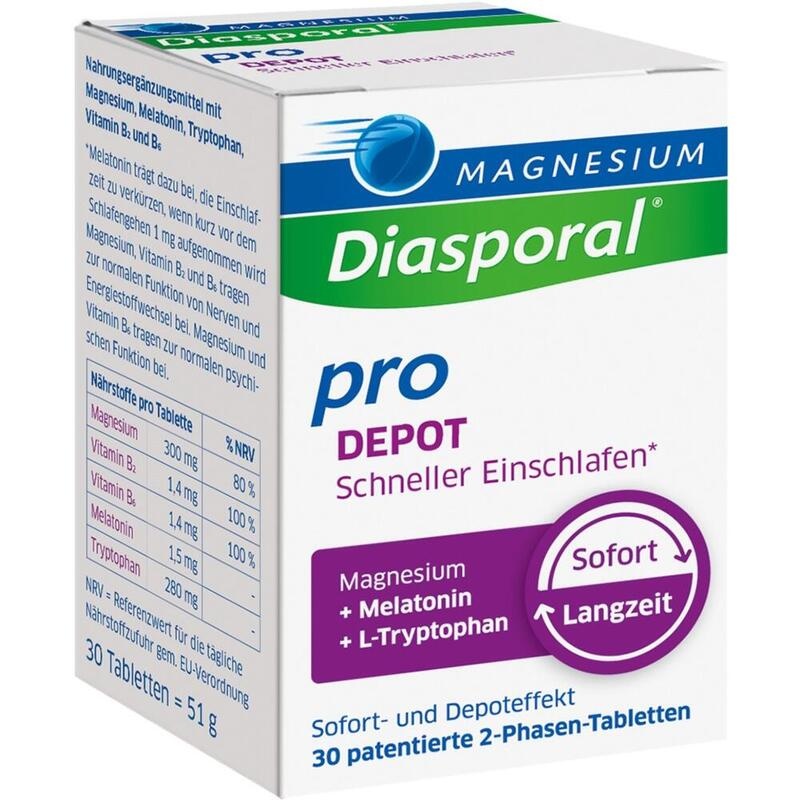 MAGNESIUM DIASPORAL pro DEPOT Schneller Einschlaf.