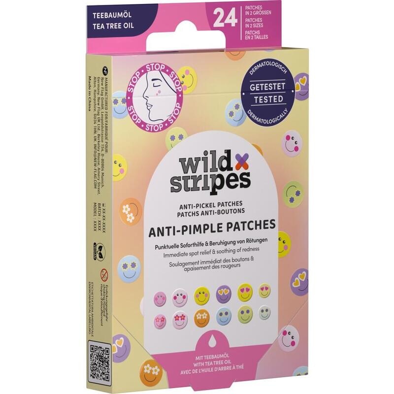 WILD STRIPES Anti-Pickel Patches Smile Stop