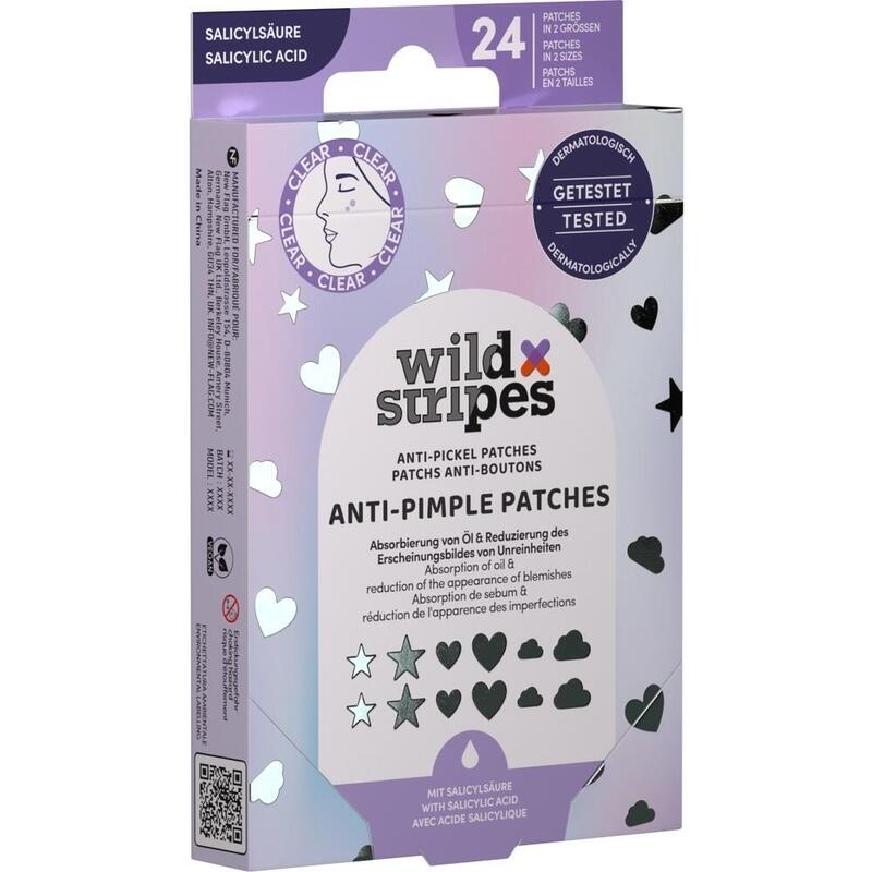 WILD STRIPES Anti-Pickel Patches Holo Clear