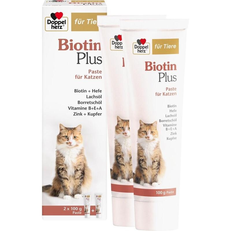 DOPPELHERZ für Tiere Biotin Plus Paste f.Katzen
