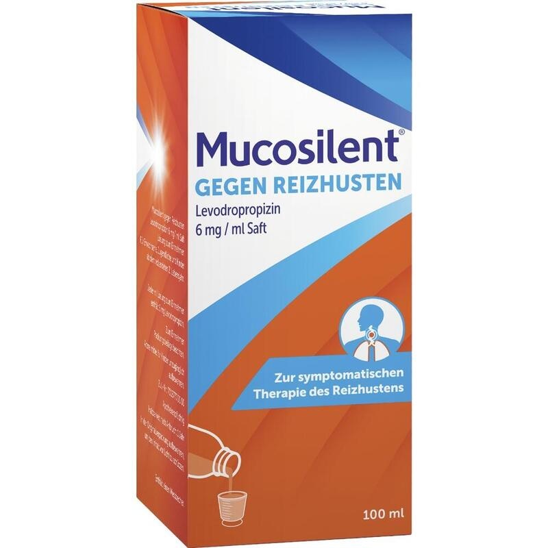 MUCOSILENT Saft mit Levodropropizin 6 mg/ml – Schnelle Hilfe bei trockenem Reizhusten, Hustenreiz & nächtlichen Hustenanfällen ab 2 Jahren