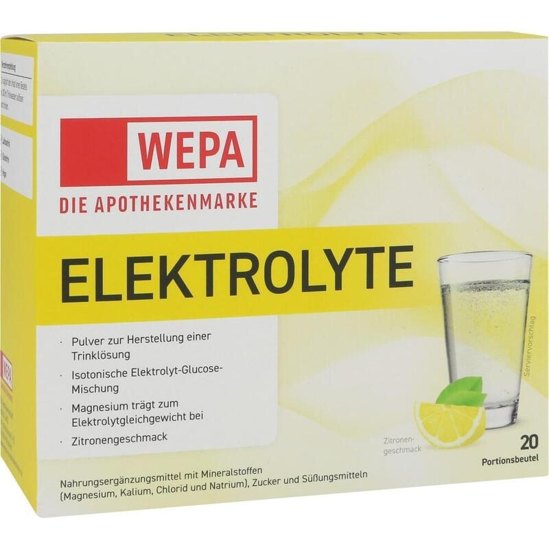 WEPA Elektrolyte Pulver Zitrone