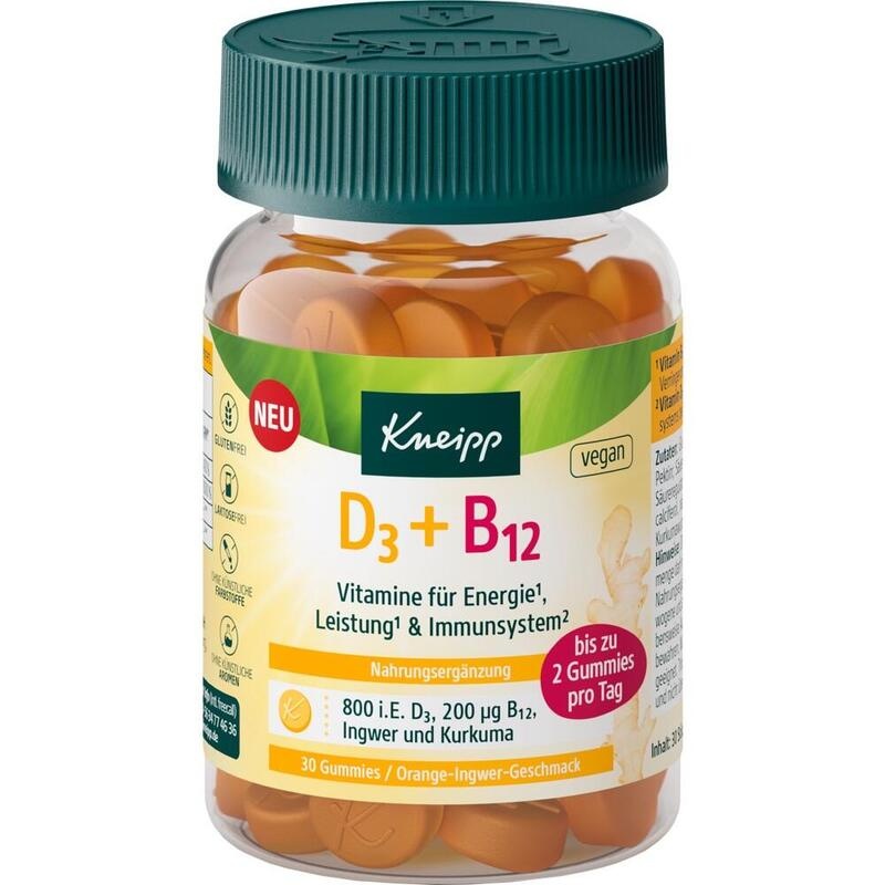 KNEIPP Vitamin D3+B12 Gummies