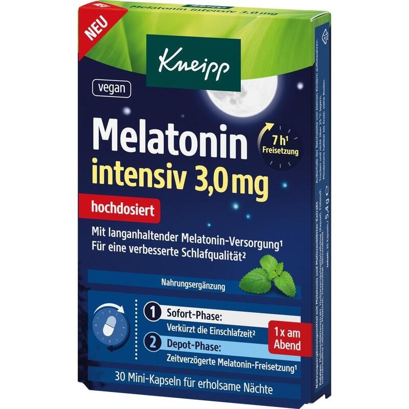 KNEIPP Melatonin intensiv 3,0 mg Kapseln