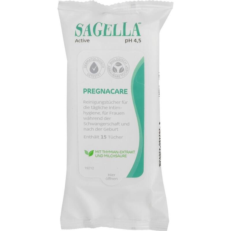 SAGELLA active Pregnacare Reinigungstücher