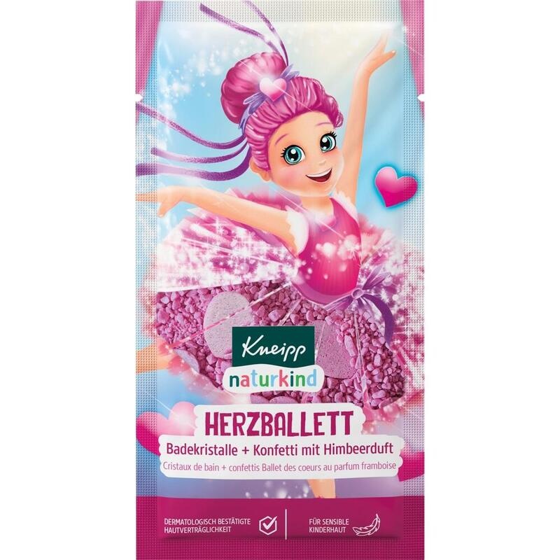 KNEIPP naturkind Herzballett Badesalz & Konfetti