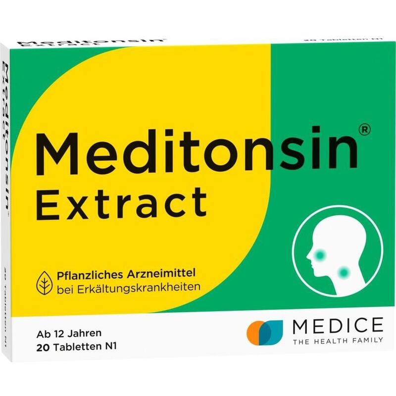 Meditonsin Extract – Pflanzliche Erkältungstabletten - verkürzt Erkältung