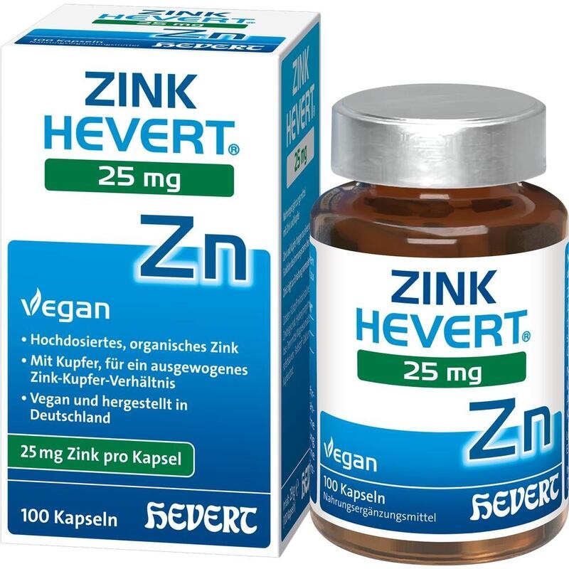 ZINK HEVERT 25 mg Kapseln