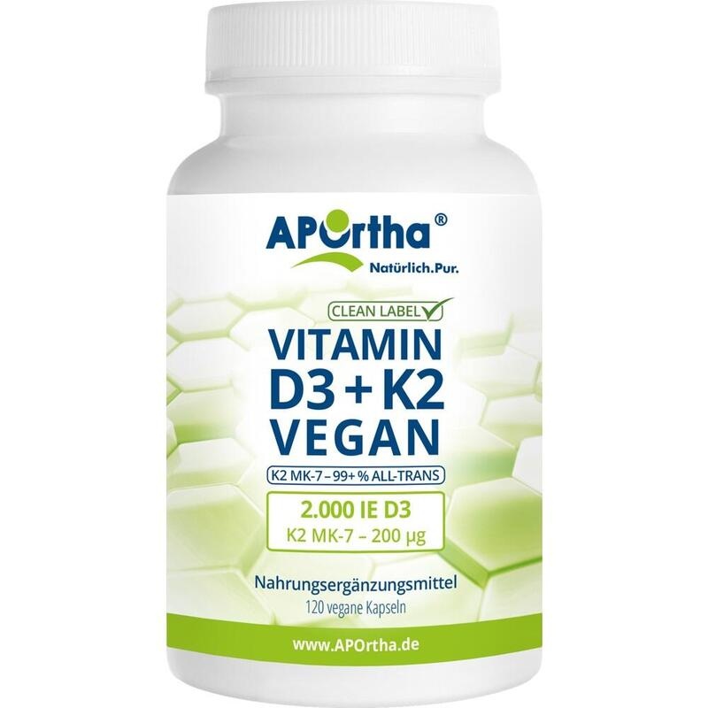 APORTHA D3 2.000 I.E.+K2 MK-7 Cyclo 200 μg veg.Kps