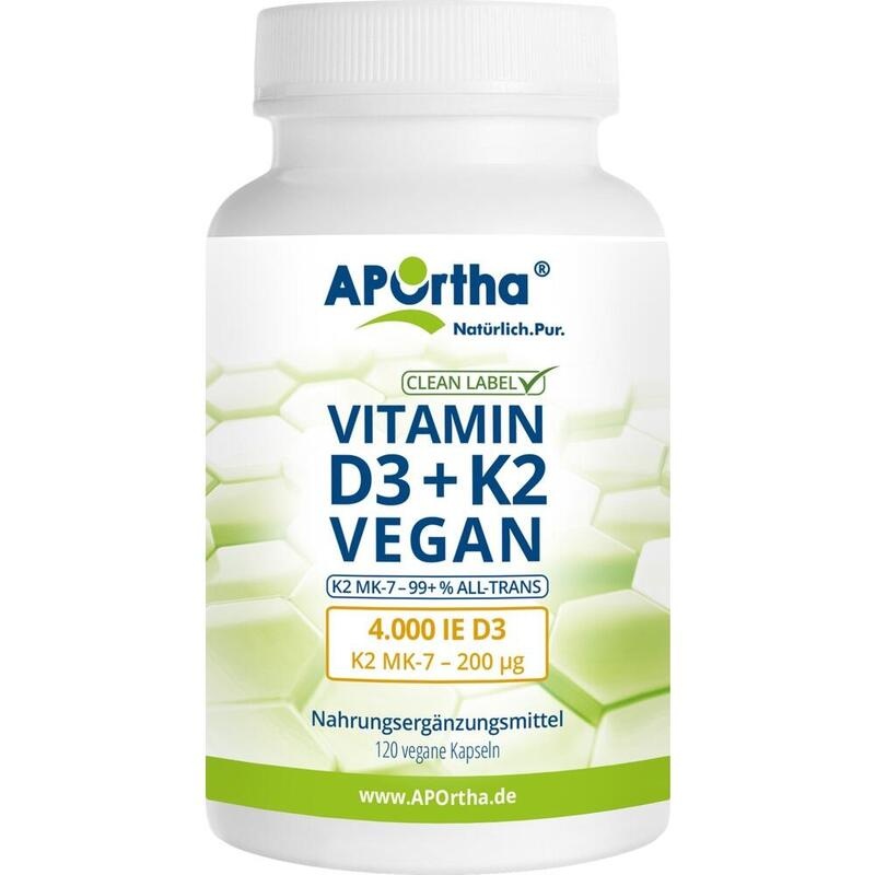 APORTHA D3 4.000 I.E.+K2 MK-7 Cyclo 200 μg veg.Kps