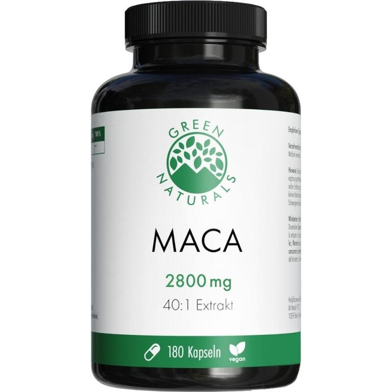 GREEN NATURALS Maca 2800mg hochdos.40:1 vegan Kps.