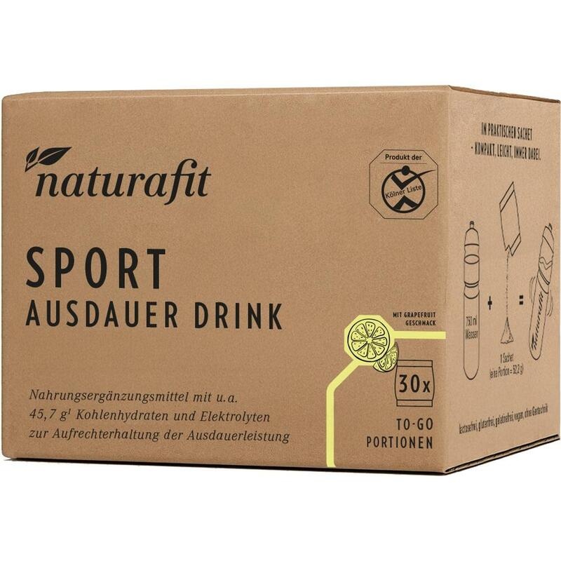 NATURAFIT Sport Ausdauer Drink ToGo Pulver Sachet