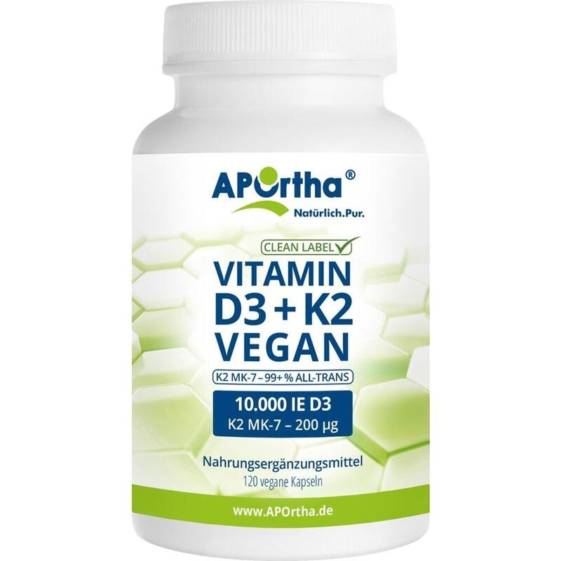 APORTHA D3 10.000 I.E.+K2 MK-7 Cyclo 200 μg vegan