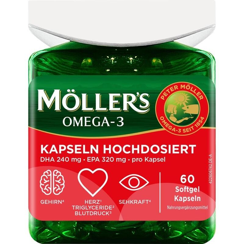 MÖLLER'S Omega-3 Kapseln hochdosiert