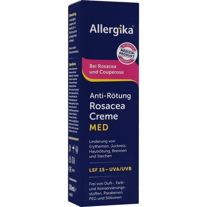 ALLERGIKA Anti-Rötung Rosacea Creme MED