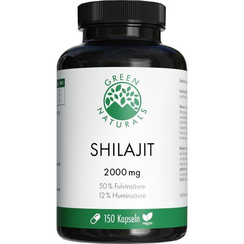 GREEN NATURALS Shilajit 2000mg 50% Fulvinsäure Kps