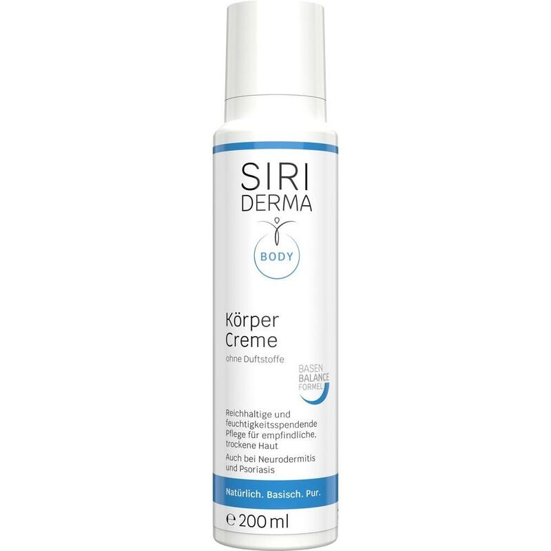 SIRIDERMA Körpercreme ohne Duftstoffe