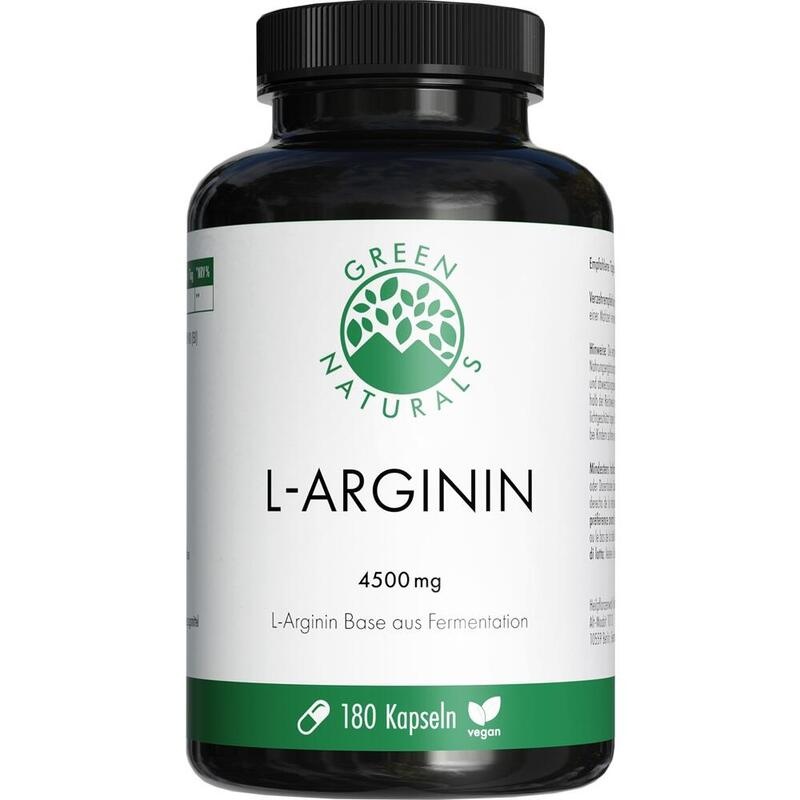 GREEN NATURALS L-Arginin Base 4500 mg vegan Kaps.