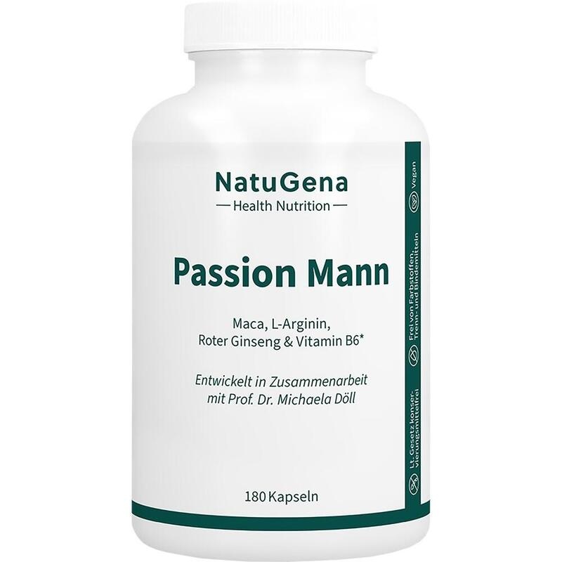 PASSION Mann Maca+L-Arginin+Ginseng+B6 Kapseln