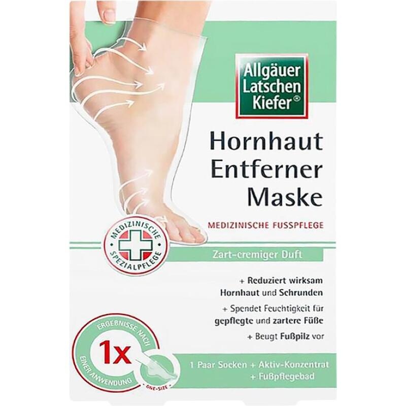 ALLGÄUER LATSCHENK. Hornhaut Entf.Maske cremig Set