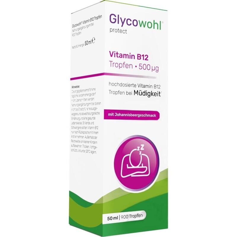 GLYCOWOHL Vitamin B12 Tropfen 500 μg bei Müdigkeit