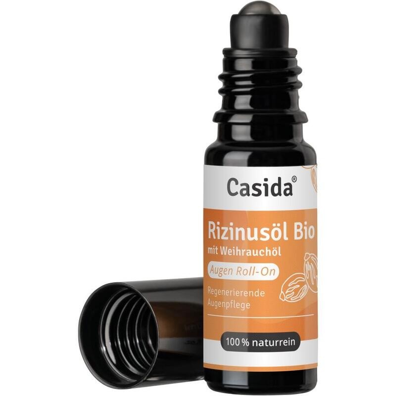 RIZINUSÖL Bio Augen Roll-on mit Weihrauchöl