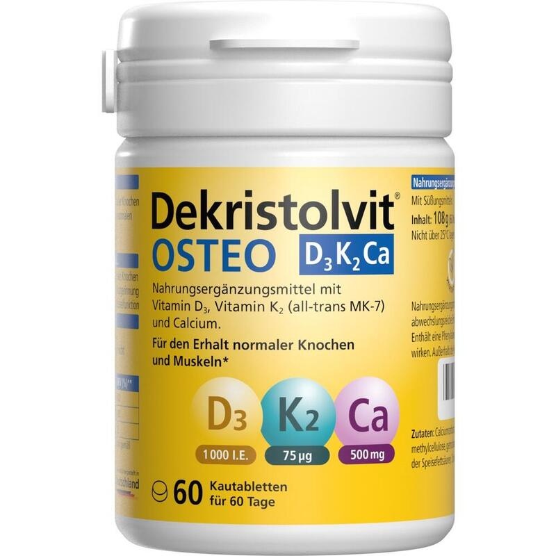 DEKRISTOLVIT OSTEO D3K2 Ca Kautabletten