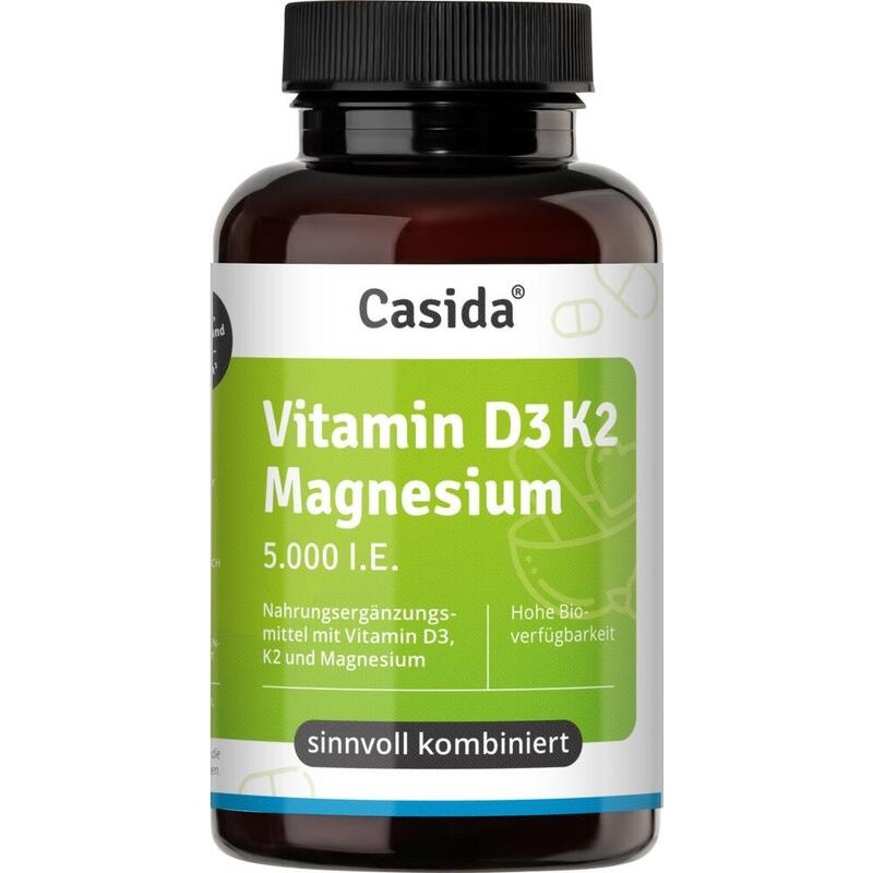 VITAMIN D3 K2 Magnesium 5000 I.E. Kapseln