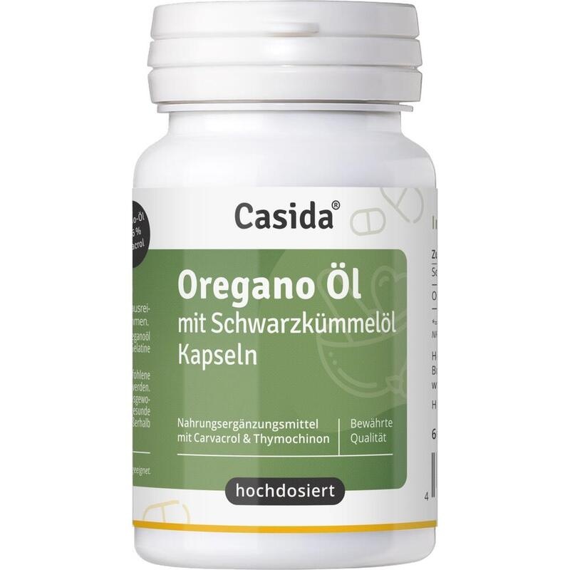 OREGANO ÖL mit Schwarzkümmelöl Kapseln